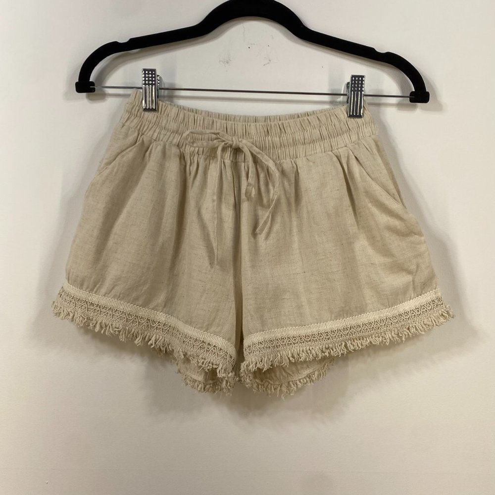 Sim and Sam Shorts, embroidered legs, Size S